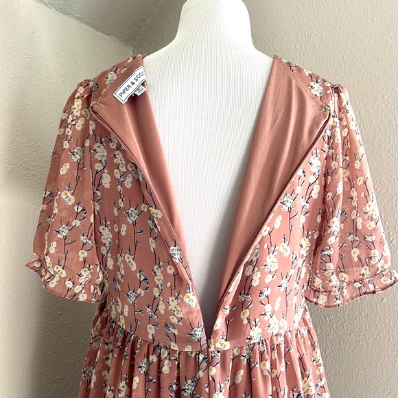 EUC Piper and Scoot Floral Lined Maxi Dress - Picture 6 of 7